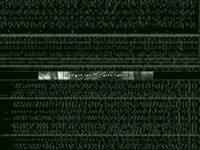 A green version of the ASCII Failure shotgun 15 wallpaper.